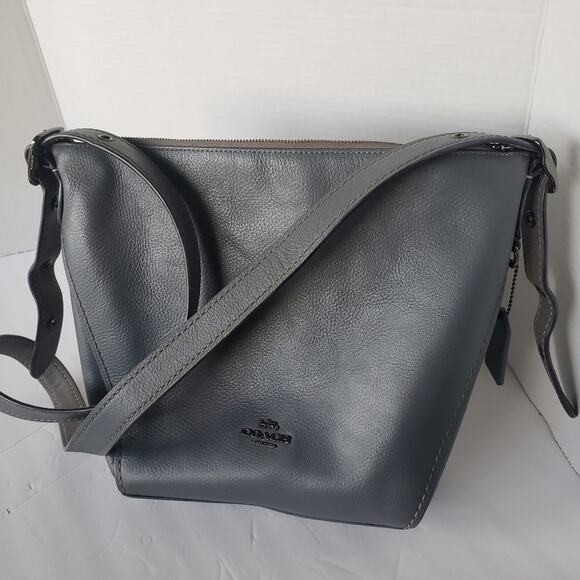 Coach Dufflette Crossbody Soulder Bag With Long Adjustible  Coach Dufflette Crossbody Soulder Bag With Long Adjustible Strap in Grey